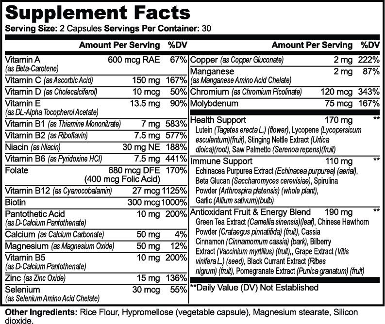 Cyrox Complete Multivitamin - 2 Pack